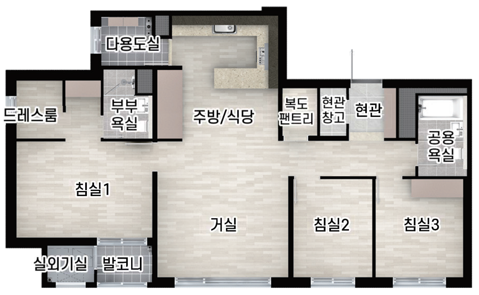 84㎡ B 평면도
