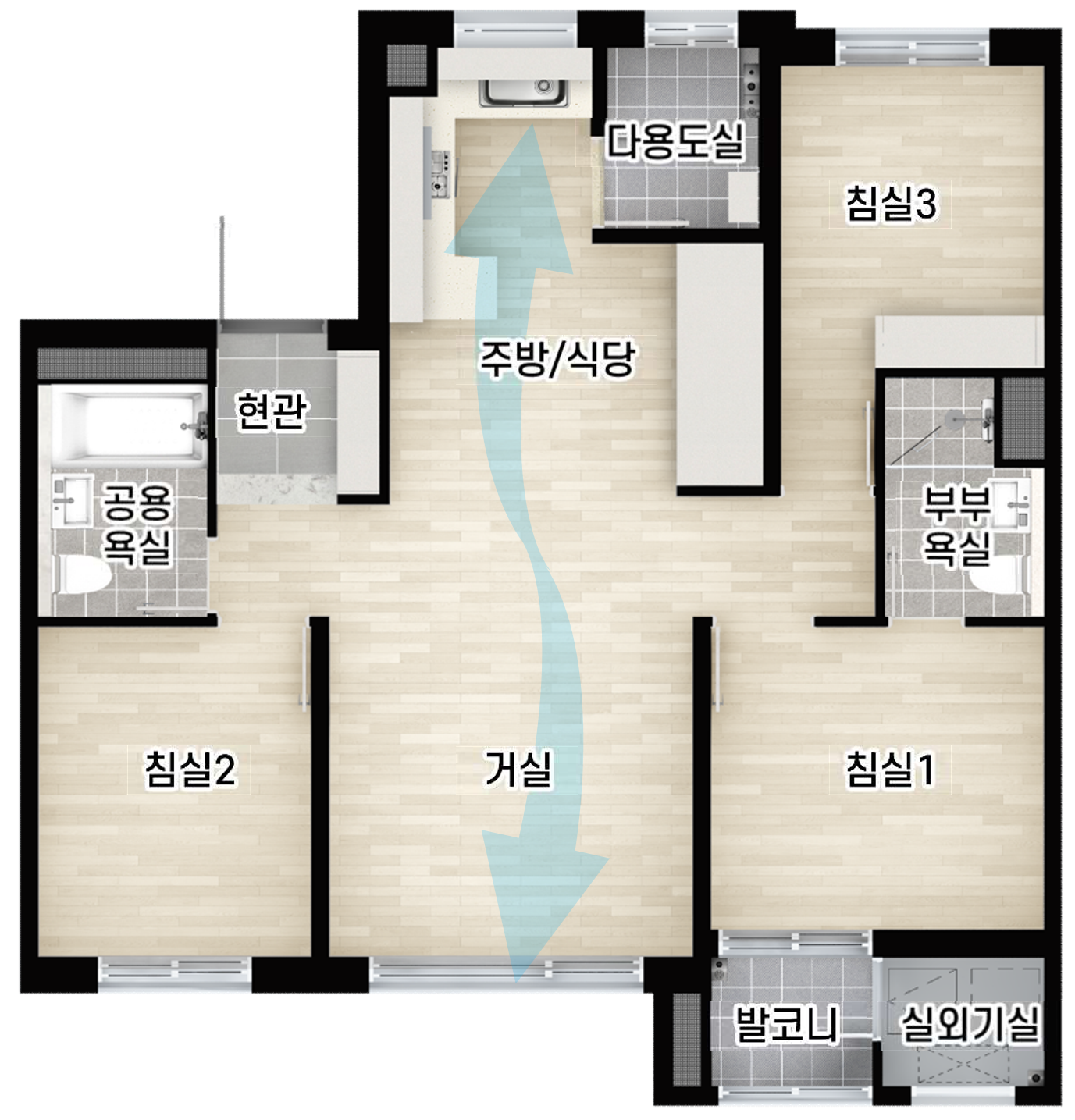 59㎡ A 평면도