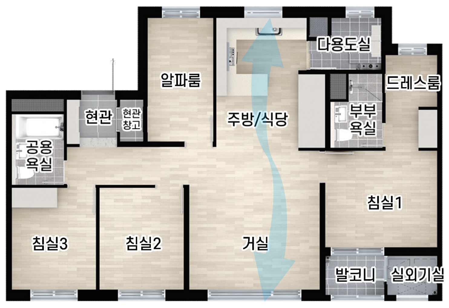 74㎡ A 평면도