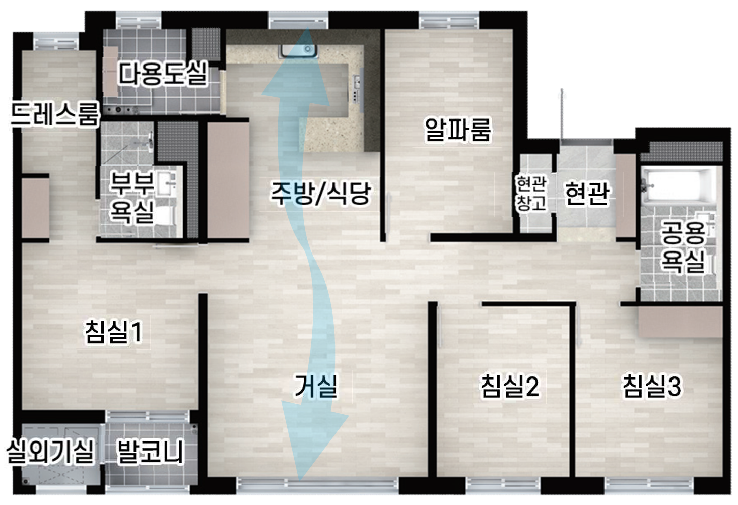 84㎡ A 평면도